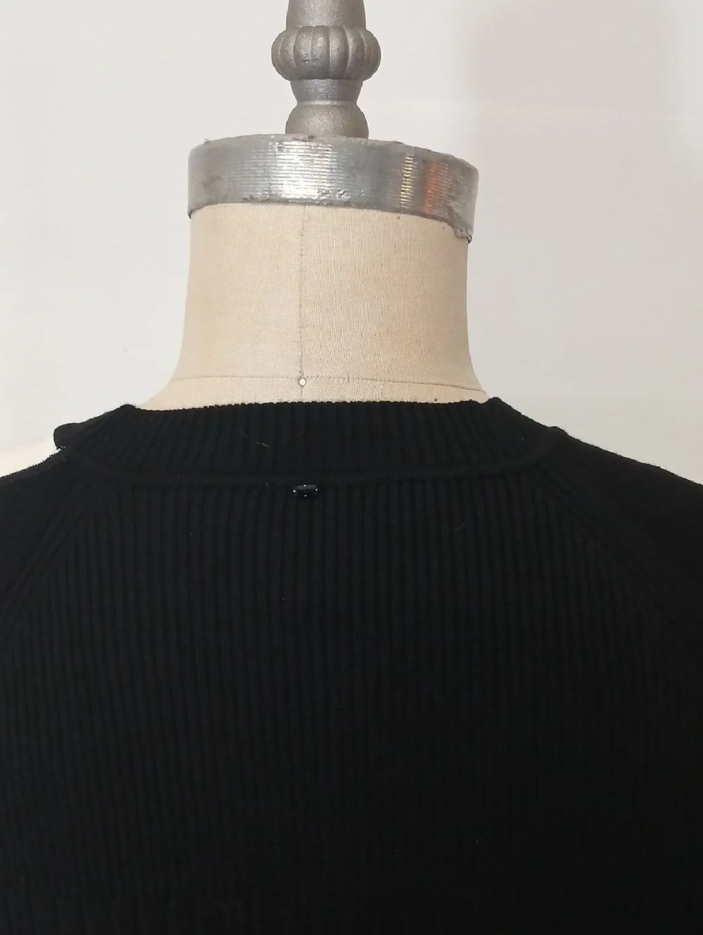 Sportmax Black Ribbed Knit Bodycon Dress - Picture 5 of 9